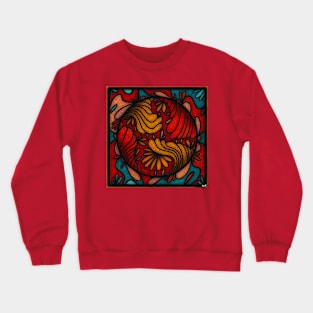 ABSTRACT FLORAL Crewneck Sweatshirt